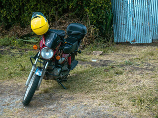 Boda Boda Motorcycle with Helmet