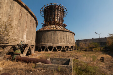 territory of an abandoned power plant in yerevan