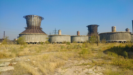 territory of an abandoned power plant in yerevan