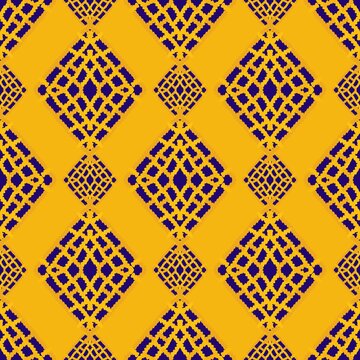 Blue And Yellow Pattern