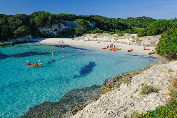 "Plage du petit Spérone" with its turquoise water is a paradise on earth. Corsica, France