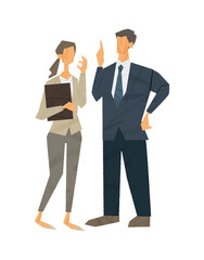 ビジネスの人 ベクター手描きイラスト