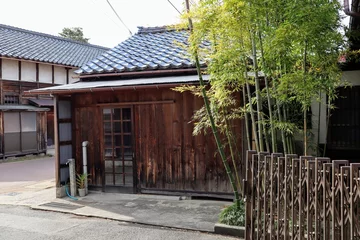 Fotobehang 日本の古い家の風景 © masamasa3