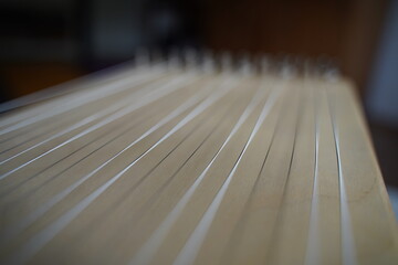 Close up monochord, sound healing instrument for therapy, yoga and mediatation 