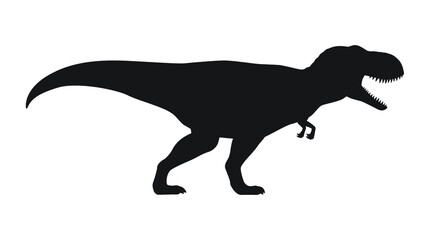 Tyrannosaurus silhouette icon sign, T-rex dinosaurs symbol design,  Isolated on white background, Vector illustration