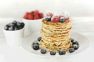 waffles with berries
