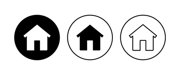 House icon set. Home icon vector
