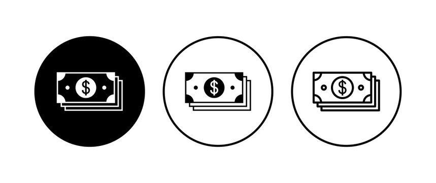Money icon set. Money vector icon.
