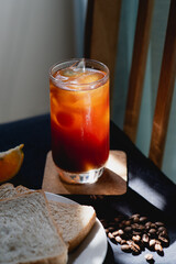 Ice Americano Black Coffee Nutrual lighting