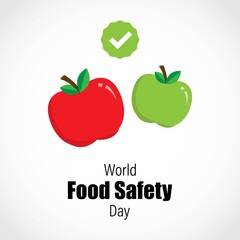 vector illustration for world food safety day