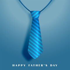 happy fathers day blue tie background