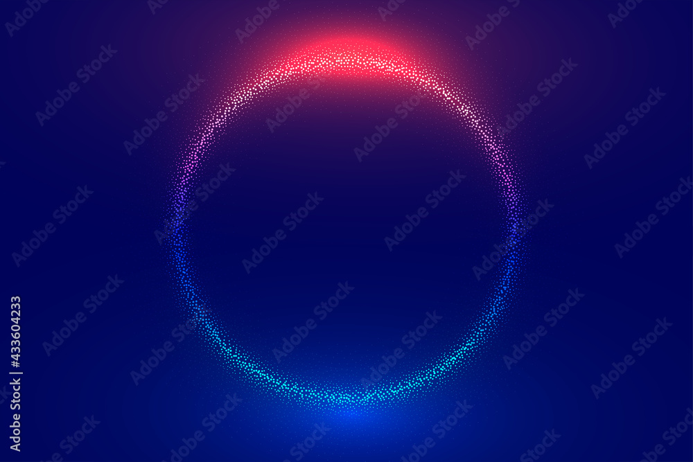 Wall mural abstract digital particle sphere background