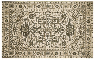 Carpet bathmat and Rug Boho Style ethnic design pattern with distressed woven texture and effect
- 433604282