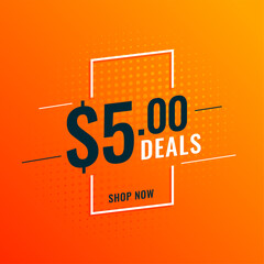 dollar five deals and offers banner