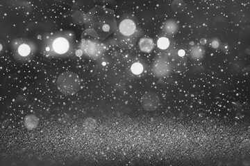 Fototapeta na wymiar wonderful sparkling glitter lights defocused bokeh abstract background with sparks fly, celebratory mockup texture with blank space for your content