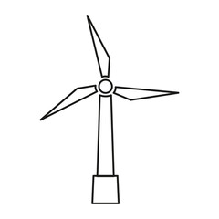Wind generator icon. Simple vector illustration.