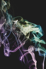 Flowing abstract shape air swirls