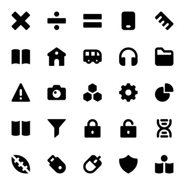 Glyph icons for education.