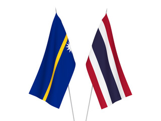 Thailand and Republic of Nauru flags
