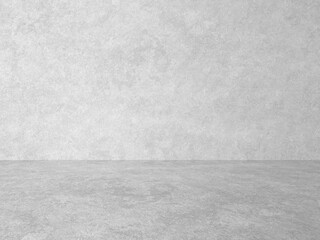 empty gray interior with concrete wall