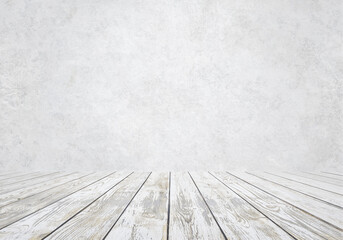 empty room, white background