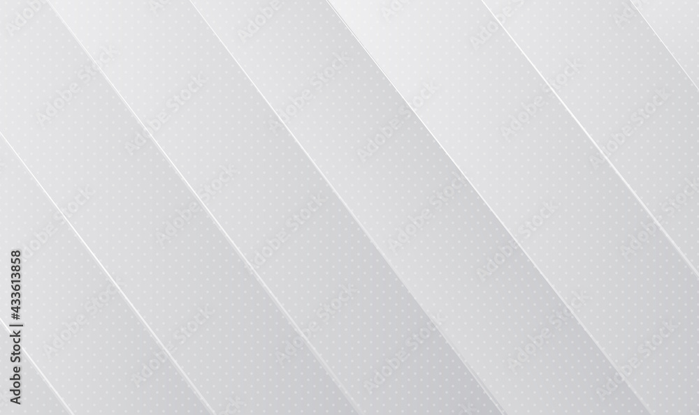 Poster white background with abstract shadow diagonal lines pattern. white and gray color background. vecto
