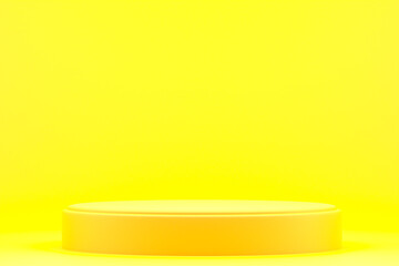 Podium minimal or product stand for cosmetic product presentation