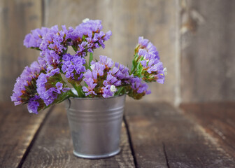 Purple Limonium sinuatum flower