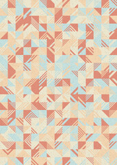 Abstract Geometric Pattern generative computational art illustration