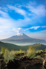 Naklejka premium Parque Nacional Iztaccíhuatl-Popocatepetl en México