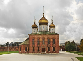 Fototapeta na wymiar Assumption Cathedral at Tula Kremlin. Russia
