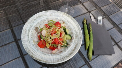 salad with tomatoes and feta