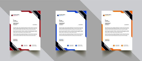 Modern And Clean Letterhead Design Template Business Style Professional Template Design Creative Business Letterhead Design Template for your business