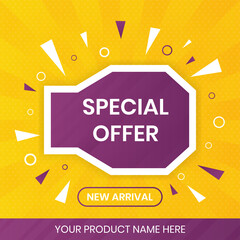 special offer banner design. promotion design element good for business campaign or advertising