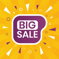 big sale banner design. promotion design element good for business campaign or advertising