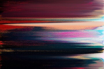 Modern background with dead pixel and bug, glitch and error signal. Optical distortion, overlapping geometric. It can be used for web design, printed products and visualization of music.