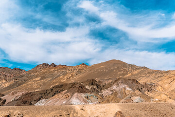 Panoramic view of the hill in The Artist's Palette, Death Valley