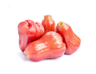 rose apple isolated on white background	