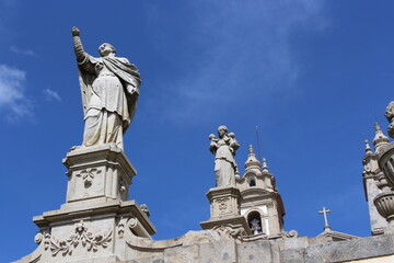 Fototapeta premium statue of st john the baptist