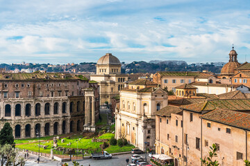 Fototapeta na wymiar Cityscape view in Rome