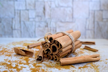 cinnamon sticks and anise stars