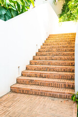 ourdoor brick stair step