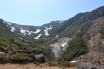 福島県の安達太良山の登山