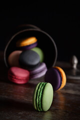 Macarons of different colors