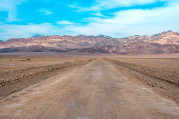 Panoramic view of the hills in Death Valley, USA