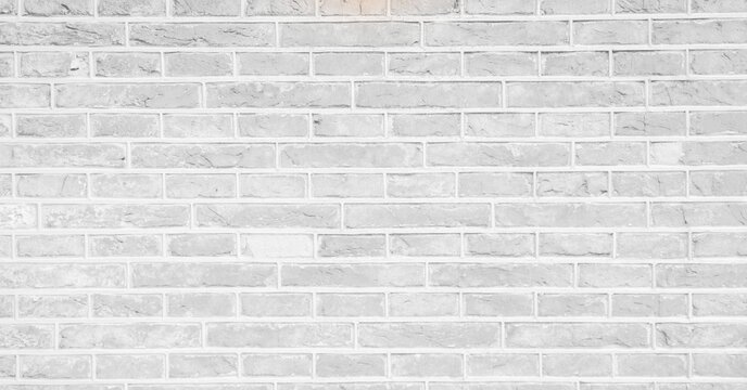 Fototapeta Close-up view of white and grey brick wall, backgrounds and urban concepts