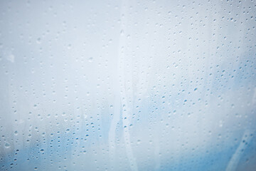 Waterdrops white and blue seamless patten texture close up. Natural background. Nature concept....