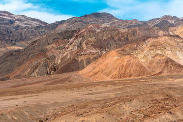 Fototapeta na wymiar Panoramic view of the hills in Death Valley, USA