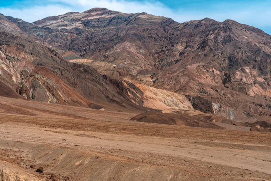 Panoramic view of the hills in Death Valley, USA