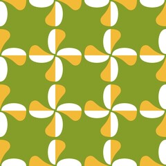 Rounded abstract seamless pattern - decorative accent for any surfaces.